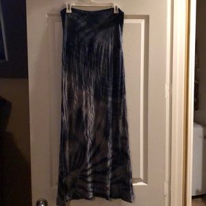 Fun, boho, tie dye, maxi skirt